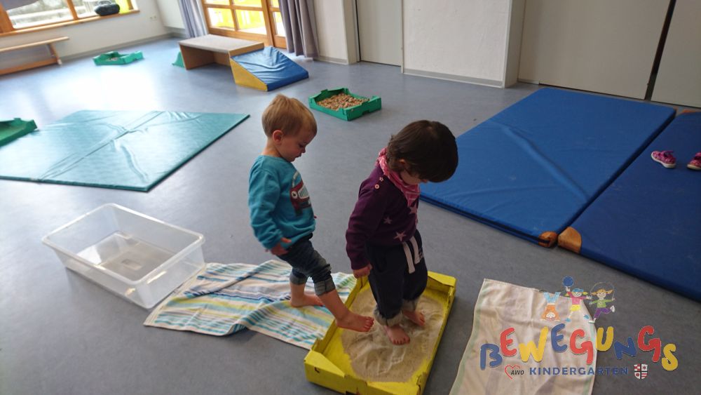 Projekt zum Thema „Wahrnehmung“ bei den Minis Kindergarten im